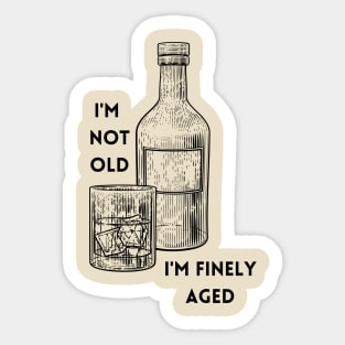 Finely Aged Bourbon Sticker